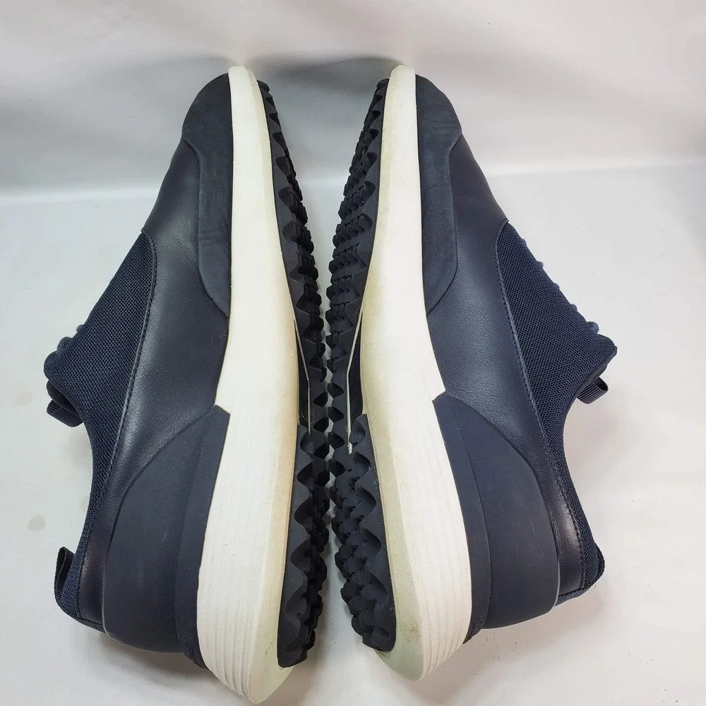 Wolf & Shepherd Crossover Golf Shoes Mens 12 Navy Blue Spikeless Leather Hybrid‎
